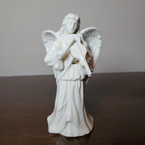 Lenox China Angel Playing Violin Figurine Gold Accents 6"